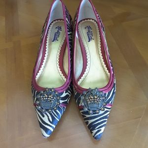 1" heel animal print pump...